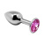 Alive Mini Metal Butt Plug - Анальна пробка - L, 9х4 см (рожева) - купити в Києві, Україні