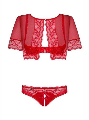 Obsessive Lovica set - эротический комплект, L/XL (красный)