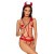 Obsessive Evilia teddy red L/XL - Женский костюм дьявола Obsessive Evilia teddy red L/XL - Женский костюм дьявола