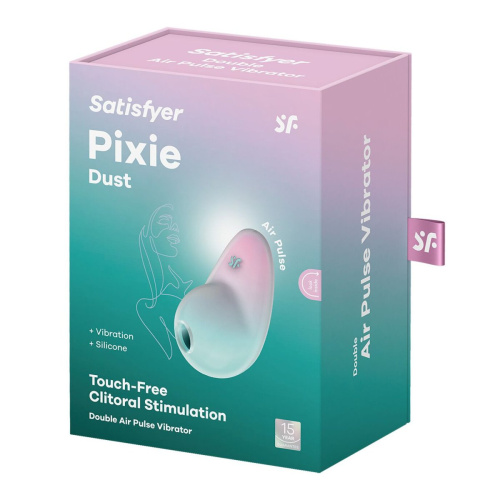Satisfyer Pixie Dust - Вакуумный стимулятор, 9,4 см (мятный)