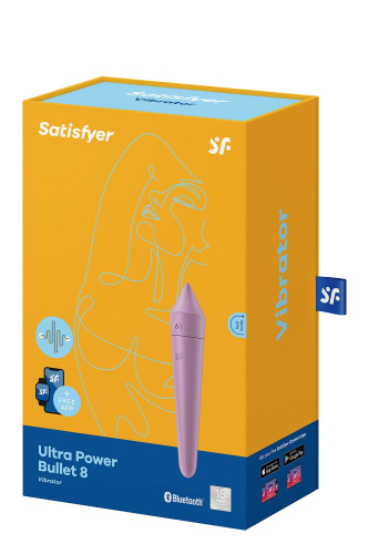 Satisfyer Ultra Power Bullet 8 - Міні-вібратор, 13,6 х2, 6 см, (рожевий) - купити в Києві, Україні