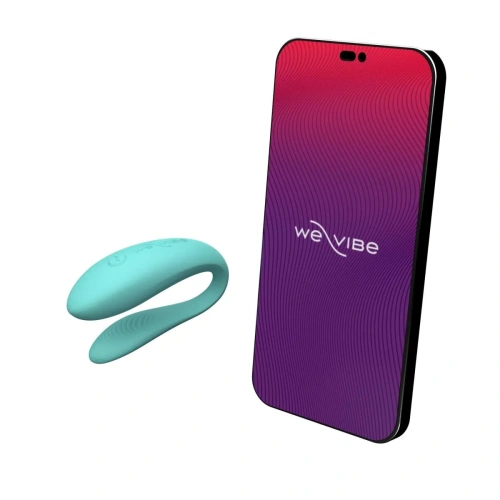 We-Vibe Sync Lite Aqua - Смарт-вибратор, 7,8 см (бирюзовый)