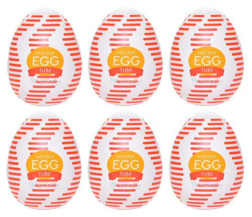 Tenga Egg Tube Pack of 6 - набор мастурбаторов, 6 шт