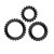 Baile Titan Cock Ring Set набір рельєфних ерекційних кілець різного діаметру, 3 шт. - купити в Києві, Україні