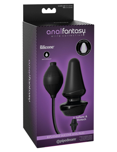 Надувная анальная пробка Anal Fantasy Elite Inflatable Silicone Anal Plug
