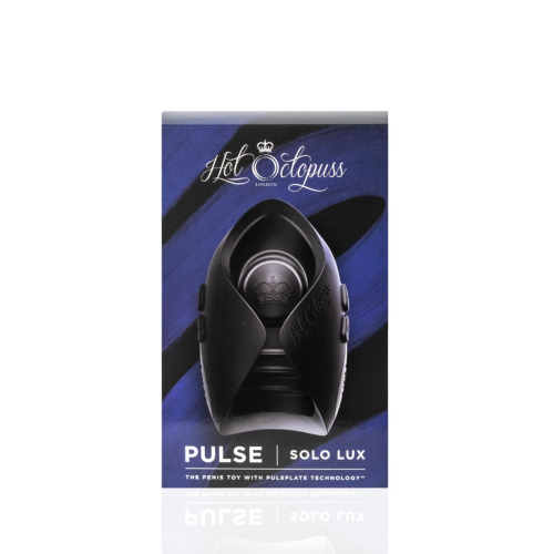 Hot Octopuss PULSE SOLO LUX - Мастурбатор c пульсацией, использование без рук, 10,6 чм (черный) 