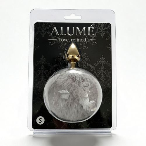 Металева анальна пробка з хвостиком ALUME, S - купити в Україні | Секс шоп SEX-SHOP.ua