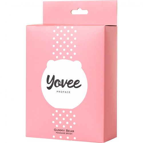 Toyfa Yovee Gummy Bear - Массажёр для лица с зеркальцем, 7.5х7.5 см (розовый)