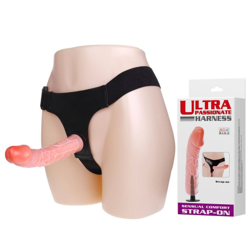 Baile Strap-On For Woman Flesh - Жіночий страпон, 19,8 х4, 2 см (тілесний) - купити в Києві, Україні