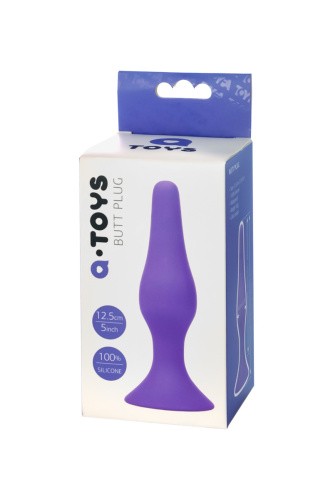 Toyfa A-Toys - Анальная пробка,12.5х3.2 см (фиолетовый)