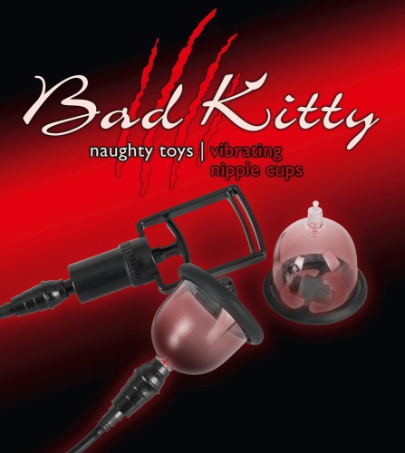 Вакуумные помпы для сосков с вибрацией Bad Kitty
