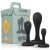 BUTTR Butt Kickers Butt Plug Training Set - Набор анальных пробок, 3 шт (черный) BUTTR Butt Kickers Butt Plug Training Set - Набор анальных пробок, 3 шт (черный)