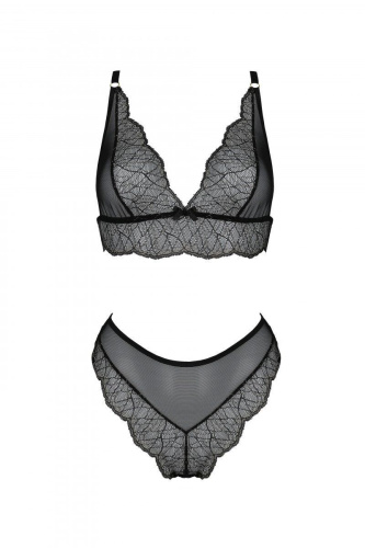 Комплект Passion AMBERLY SET black, XXL/XXXL