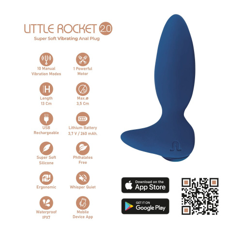 Анальная пробка Adrien Lastic Little Rocket 2.0