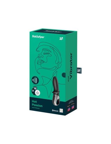 Satisfyer Hot Passion - Вибратор анально-вагинальный, 18х5.3 см (чёрный)