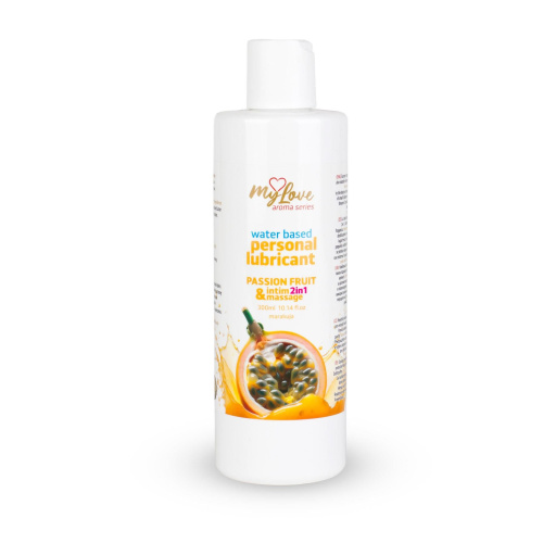 2в1 лубрикант и массажный гель - MyLove Aroma Series Intim&Massage Passion Fruit, 300 мл