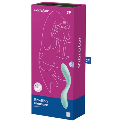 Satisfyer Rrrolling Pleasure - Вибратор для точки G, 22х4 см (мятный)