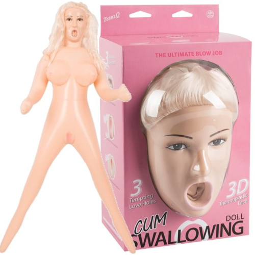 Cum Swallowing Doll - Tessa Q - Секс-кукла с вибрацией, 157 см