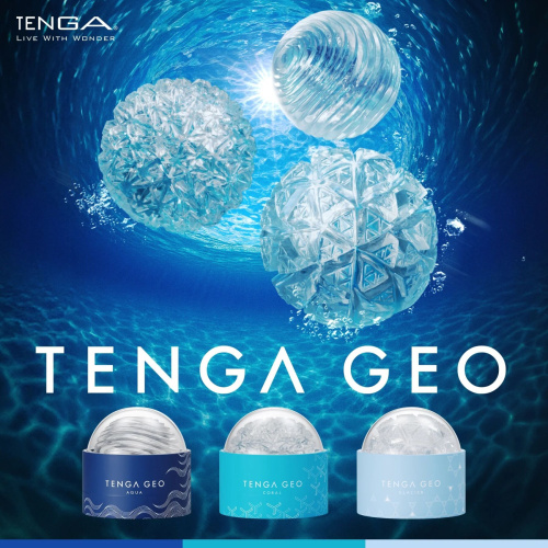 Мастурбатор Tenga Geo Aqua Clear - купити в Україні | Секс шоп SEX-SHOP.ua