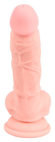 Orion - Medical Silicone Dildo - Фаллоимитатор с мошонкой, 18х3.5 см