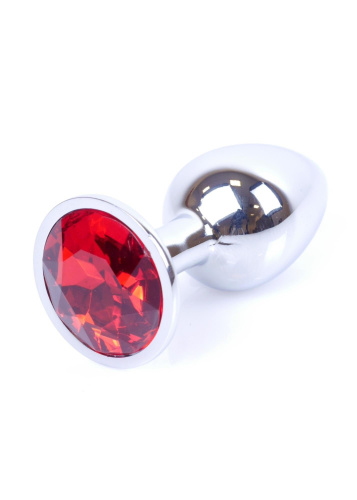 Анальная пробка с камнем Jewellery Silver Plug