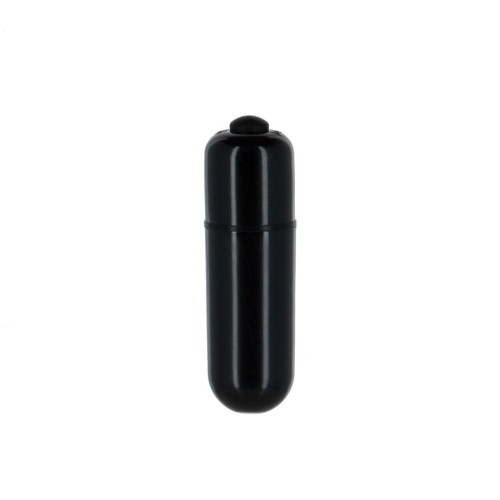 Lux Active Rose Anal Plug Black - металлическая анальная вибропробка, 8.9х3.4 см (чёрный)