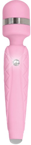 Pillow Talk Cheeky Pink- Вибратор-микрофон с кристаллом Swarovsky, 20,6х3,9 см. (розовый)