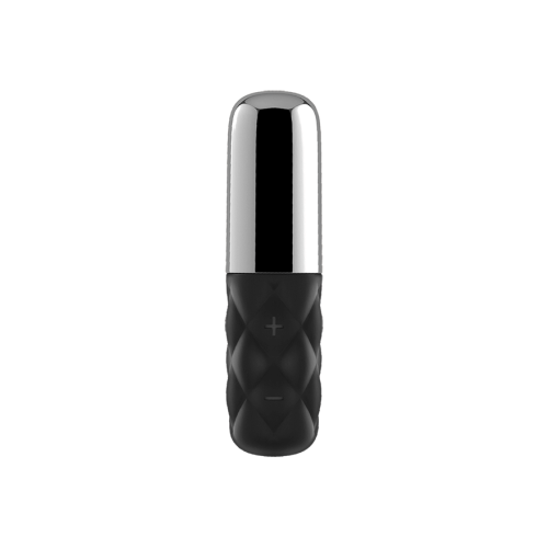 Satisfyer Mini Sparkling Darling (Lovely Honey) - мощный мини-вибратор (черный с серебром)