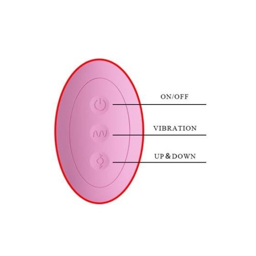 LyBaile Pretty Love Suzie Vibrator Up&Down function - Вибратор с имитацией фрикций, 25.2х3.9 см (фиолетовый)