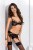 Passion Exclusive Haya Set - Комплект белья с поясом для чулок, L/XL (чёрный) Passion Exclusive Haya Set - Комплект белья с поясом для чулок, L/XL (чёрный)
