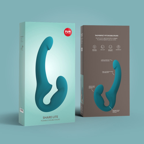 Безремневой страпон Fun Factory Share lite, 16.5 см