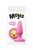 NS Novelties Mojis Plug #WTF Medium - средняя анальная пробка с эмоджи, 10,5х3,7 см (розовый)