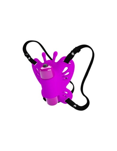 LyBaile Pretty Love Clitoral Massager Butterfly - Клиторальный стимулятор-бабочка, 8.6х6.7 см (фиолетовый)