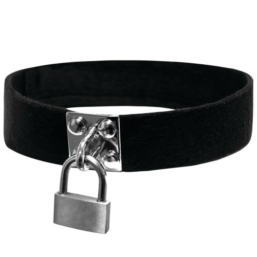 Sportsheets Sex And Mischief - Lock & Key Collar - Чокер с замочком и кольцом для поводка
