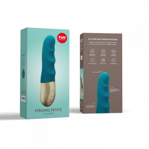 Fun Factory Stronic Petite Mini Pulsator Deep Sea Blue - приємний пульсатор, 17х3. 5см (синій) - купити в Києві, Україні