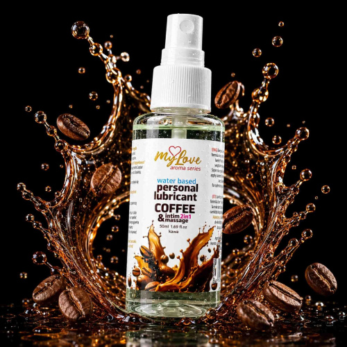 2в1 лубрикант и массажный гель - MyLove Aroma Series Intim&Massage Coffee, 50 мл