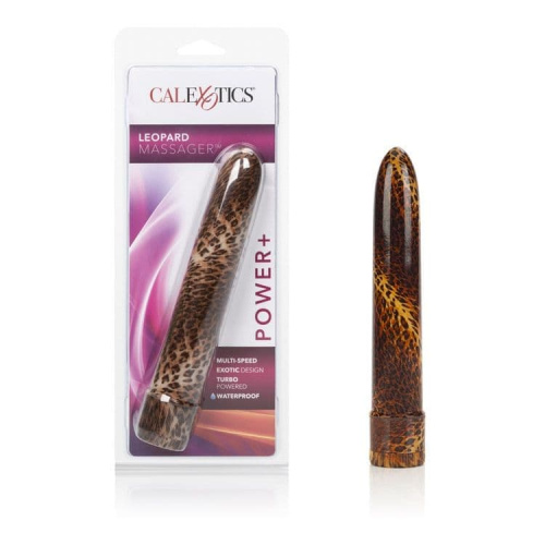 CalExotics Leopard Massager пластиковый вибратор, 17х3 см (Leopard)