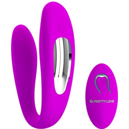 Pretty Love Letitia Stimulator Purple - Вібратор для пар, 10.3х3.8 см (фіолетовий) - купити в Києві, Україні