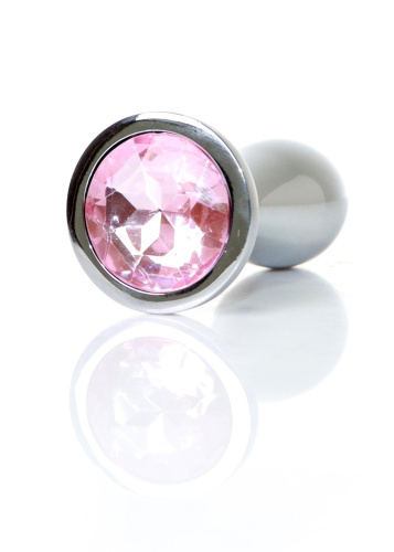 Анальная пробка с кристаллом B-Series Jewellery Silver Plug, M