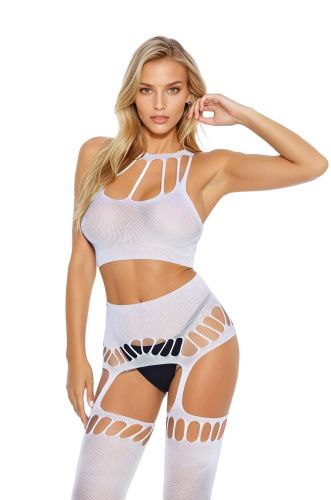 Бодістокінг SoftLine Bodystocking 2074, white - One Size - купити в Україні | Секс шоп SEX-SHOP.ua