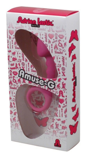 Adrien Lastic Budy Pink - анальная пробка со стимулирующей ножкой, 13х2.5см (розовый)