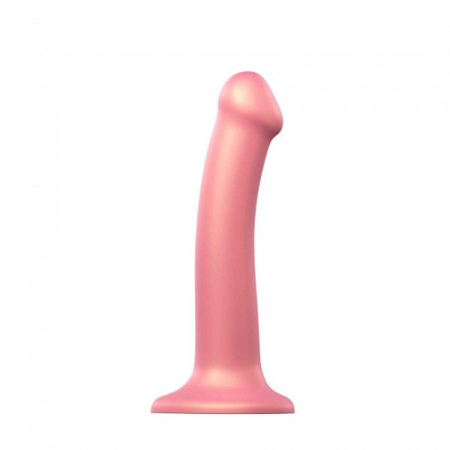 Strap-On-Me Mono Density Dildo Rose M - насадка для страпона,  18х3.3 см