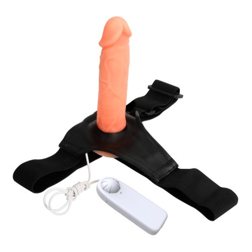 Baile Jessica Strap On Flesh - Страпон з вібрацією, 15.5х4 см - купити в Києві, Україні