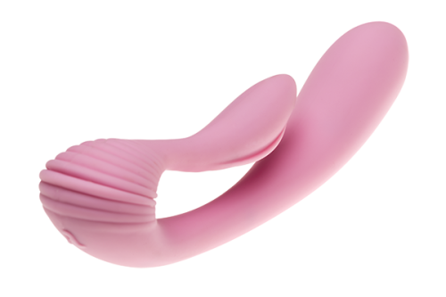 Adrien Lastic G-wave - вибратор вагинально-клиторальный с двумя моторами, 18х3.2 см (розовый)