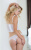 SoftLine Colette - Комплект эротического белья: корсет и стринги, М (белый) SoftLine Colette - Комплект эротического белья: корсет и стринги, М (белый)
