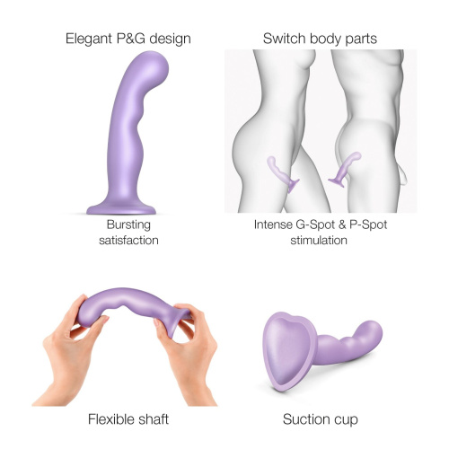 Насадка для страпона Strap-On-Me Dildo Plug P&G, 18.5х4.5 см размер XXL