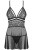 Obsessive 838-BAB-1 babydoll - соблазнительный бэби долл, XXL (чёрный) Obsessive 838-BAB-1 babydoll - соблазнительный бэби долл, XXL (чёрный)