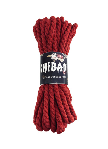 Feral Feelings Shibari Rope - Хлопковая веревка для Шибари, 8 м (красная)