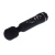 Baile Power Wand Black - Вибратор-микрофон с двумя насадками, 20х4.5 см (чёрный)
