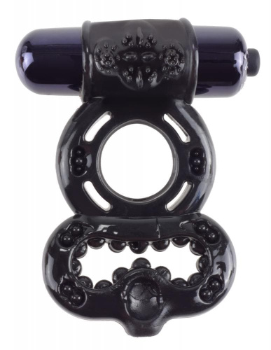 Pipedream Infinity Super Ring - виброкольцо, 10х2 см (черный)